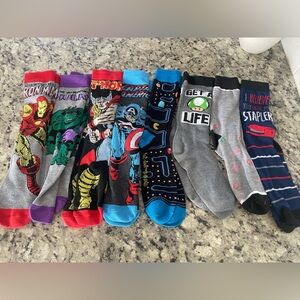Lot (8) Men’s Socks